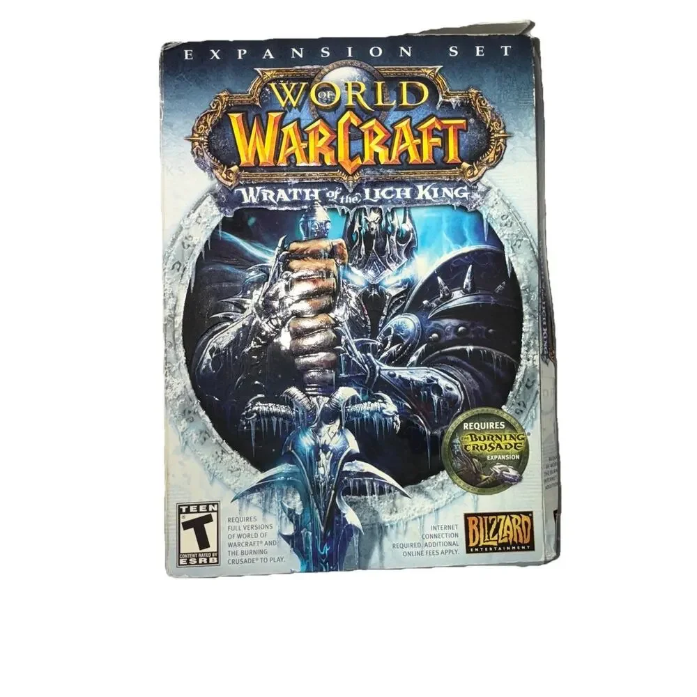 World of Warcraft Game With 2 Expansions Sets Lich King And Burning Crusades